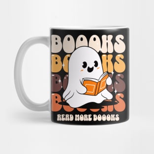 Boooks Ghost Reading Books Read More Mug